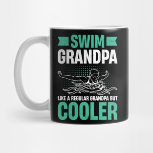 Swim Grandpa - Wave Motion Design Mug